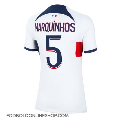 Paris Saint-Germain Marquinhos #5 Udebanetrøje Dame 2023-24 Kortærmet